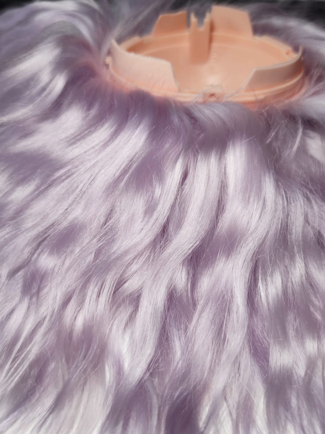 Scalp de Mohair Natural para Blythe - Imagen 4