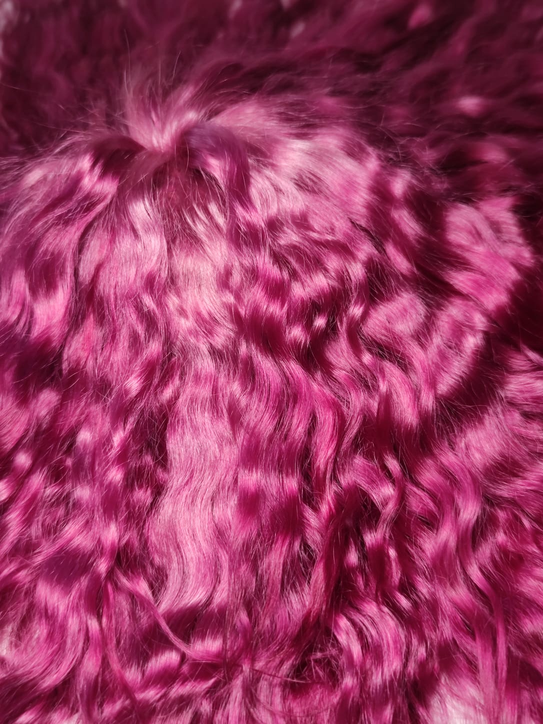 Scalp de Mohair Natural para Blythe - Imagen 3